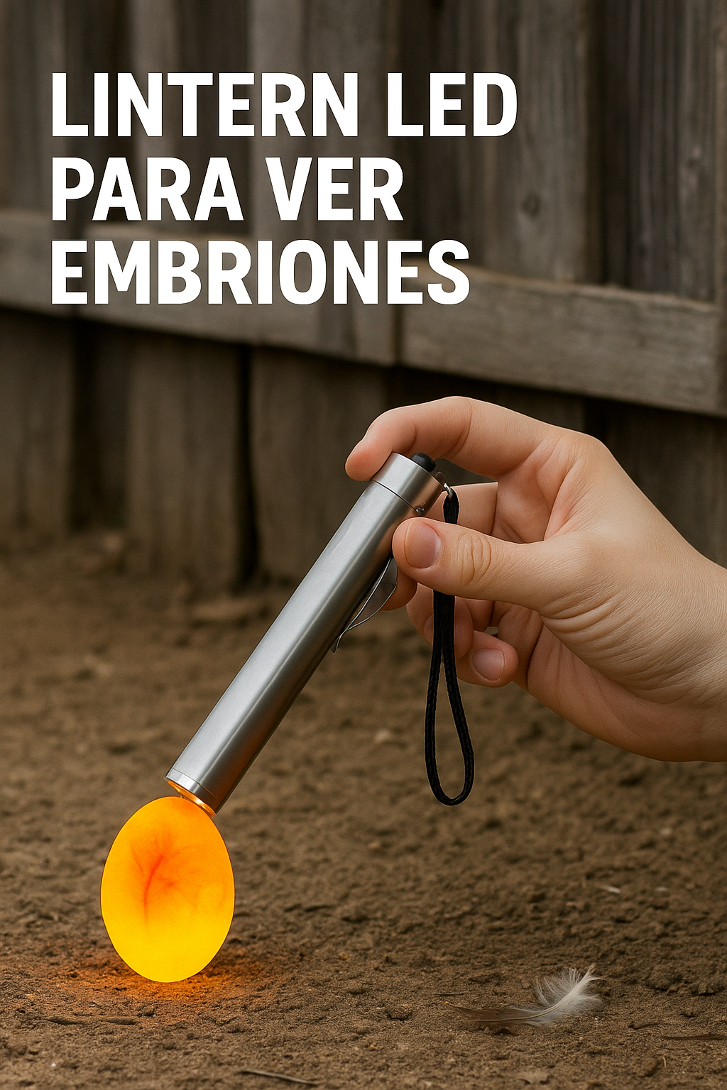 Linterna LED para ver embriones en huevos de gallina – Candling