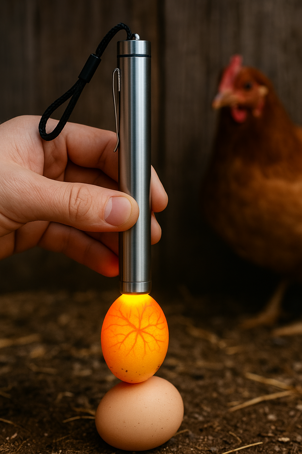 Linterna LED para ver embriones en huevos de gallina – Candling