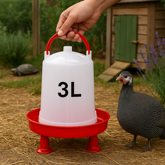 Bebedero con patas para gallinas (3L)
