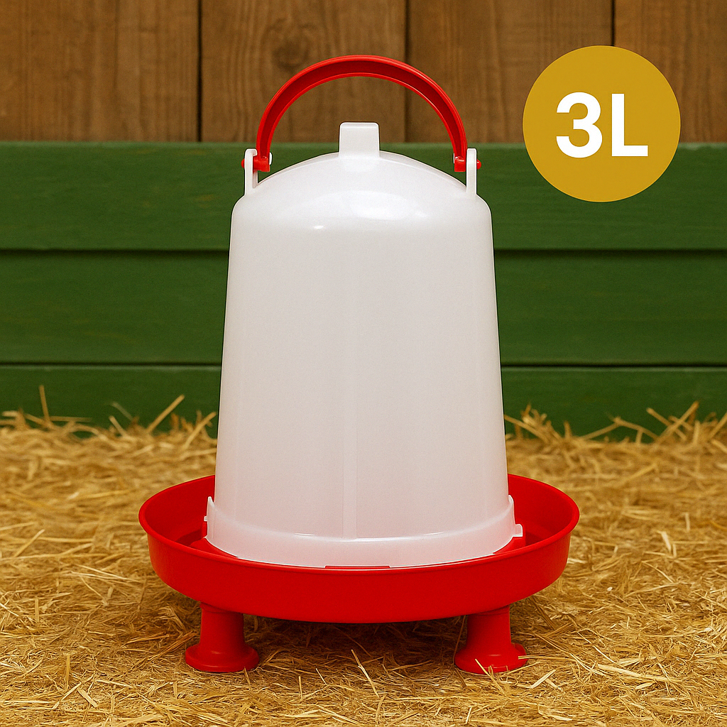 Bebedero con patas para gallinas (3L)