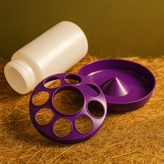 Comedero para pollitos (1L) con Sistema Antidesperdicio